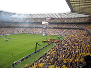 Twickenham Stadium, 'the home of English rugby union'