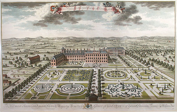 Image:Kensington Palace from the south by Kip (1724).jpg