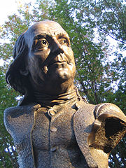 James Peniston's Keys To Community in the Old City neighborhood, one of the city's many public artworks featuring images of Benjamin Franklin. Location: 39&deg;57&prime;09&Prime;N 75&deg;08&prime;47&Prime;W﻿ / ﻿39.952414, -75.146301