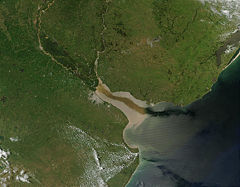 Satellite image of R&iacute;o de la Plata
