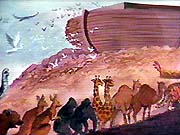 Animals going into the ark. Copyrighted.