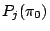 $P_j(\pi_0)$